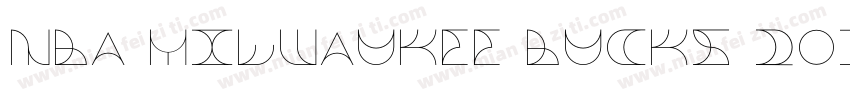 NBA Milwaukee Bucks 2015 Regular字体转换